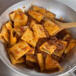 Tuscan pasta with meat ragù served at the castle estate lunch stop on the Chianti horseback tour from Florence