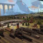 HZERO Museum Florence model train roundhouse and yard with miniature locomotives